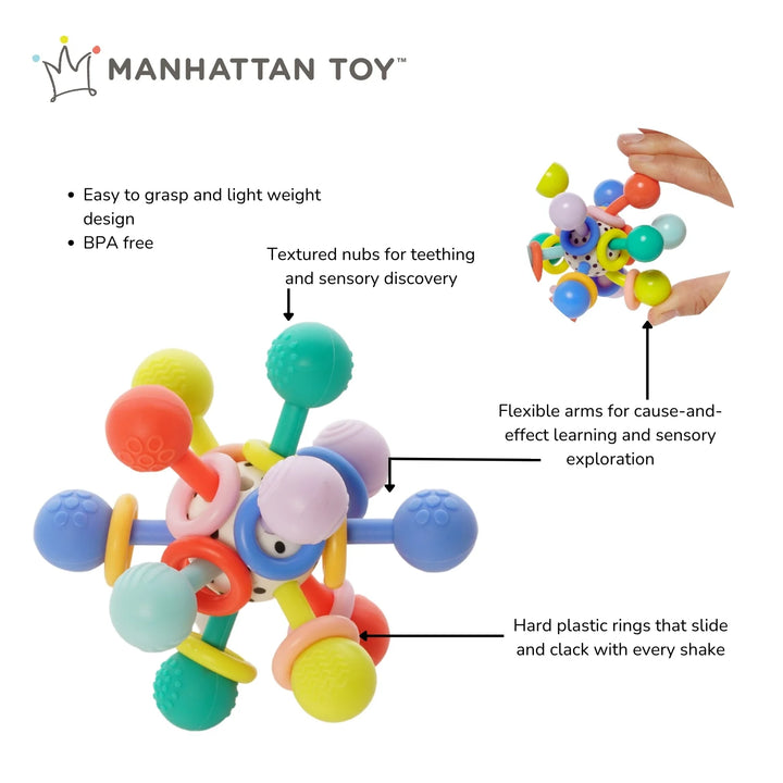 Atom Colorpop Teether Rattle