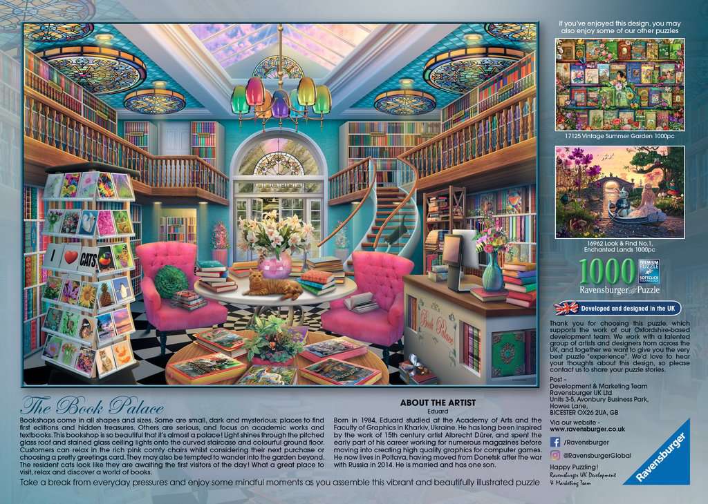 Ravensburger The Book Palace Jigsaw Puzzle 1000pc