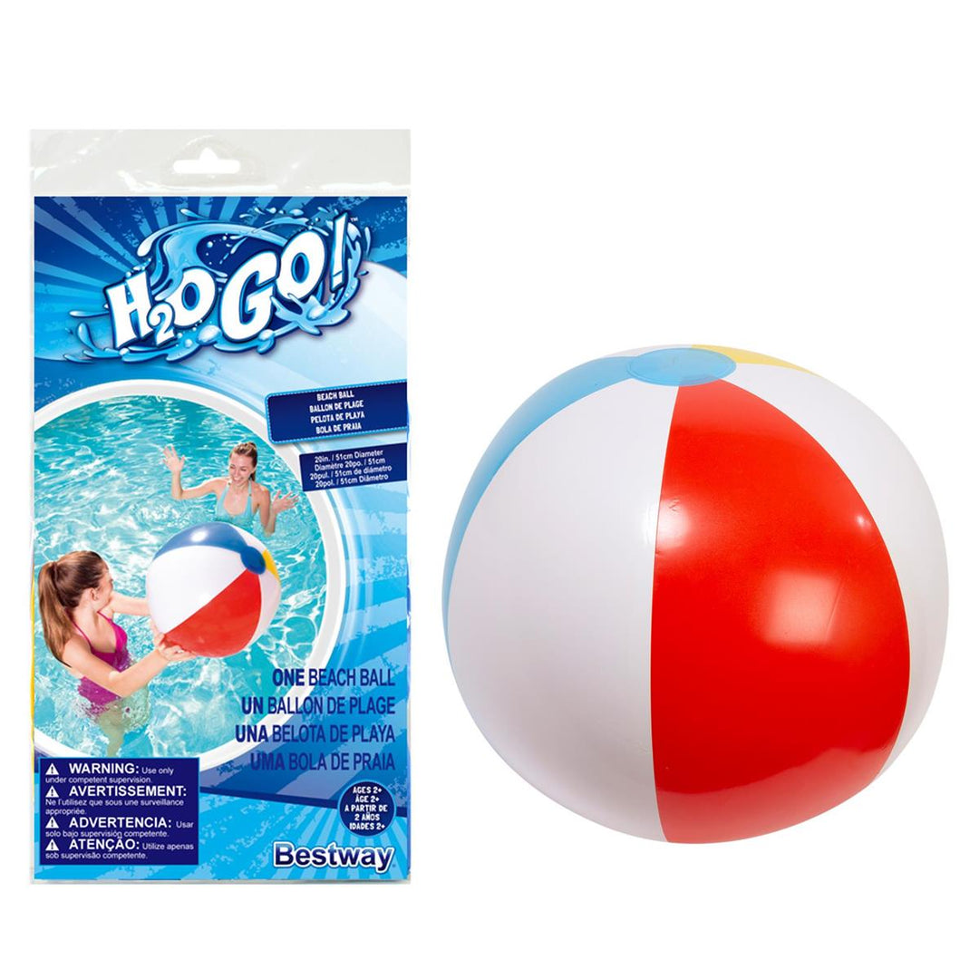 20" Inflatable Beach Ball Glossy Panel