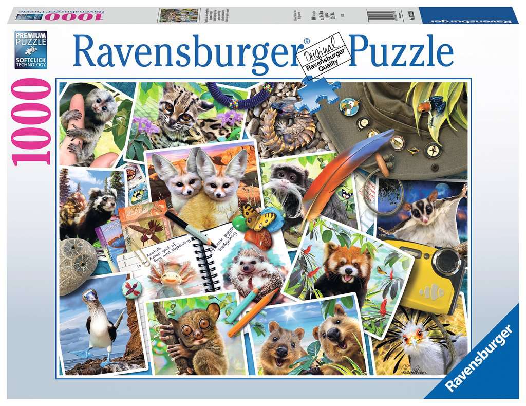 Ravensburger Traveler's Animal Journal Jigsaw Puzzle 1000pc