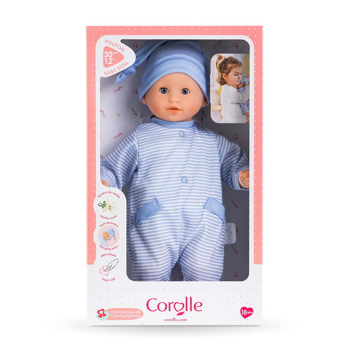 Corolle Mon Premier Bebe Calin Charming Light Blue Doll 12"