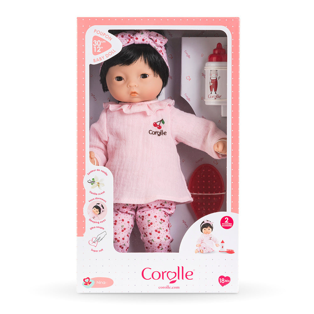 Corolle Mon Premier Bebe Calin Nina Hair Doll 12"