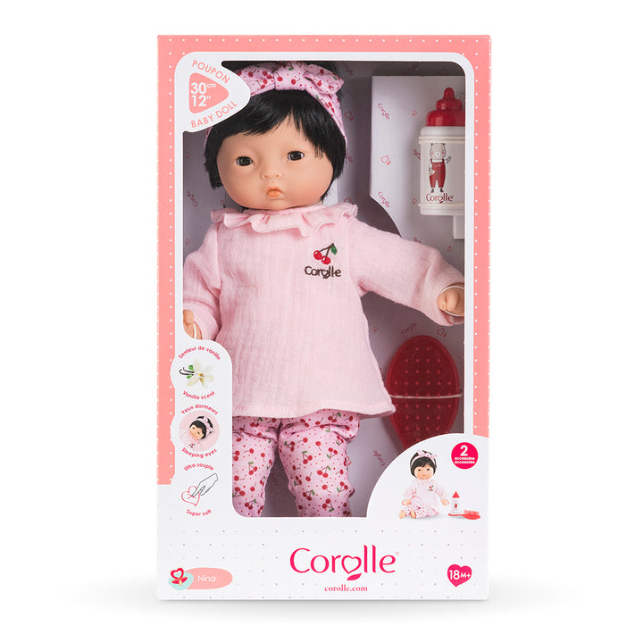 Corolle Mon Premier Bebe Calin Nina Hair Doll 12"