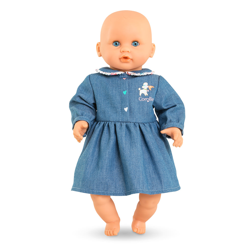Corolle Baby Doll Week-end in Paris - Denim Dress for 12" Doll