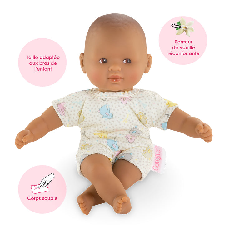 Corolle Mini Calin Bunnies Brown Eyes 8" Doll