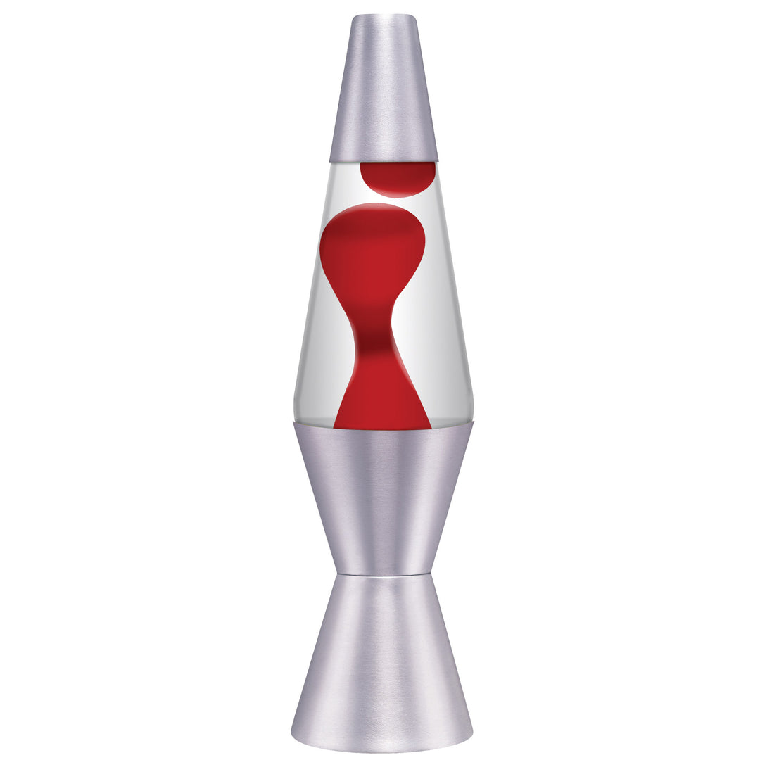 Red Silver LAVA Lamp 11.5"