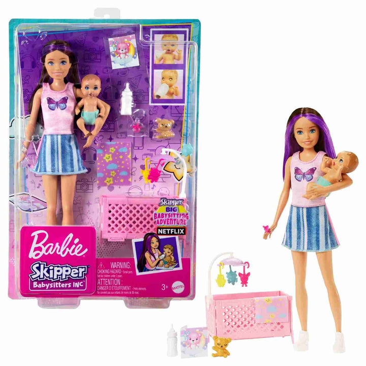 Barbie Skipper Babysitters Inc. Playset with Doll Assorted