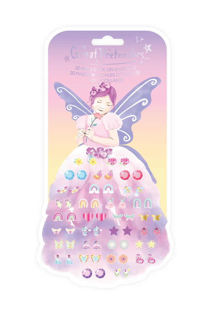 Butterfly Fairy Sticker Earrings, 30 Pairs