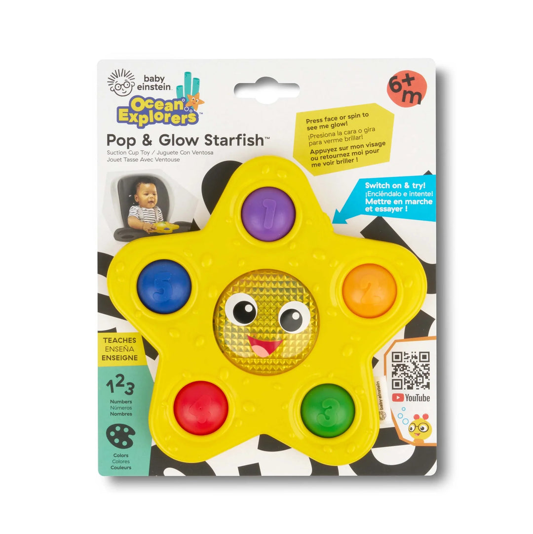 Baby Einstein Pop & Glow Starfish Suction Cup Toy