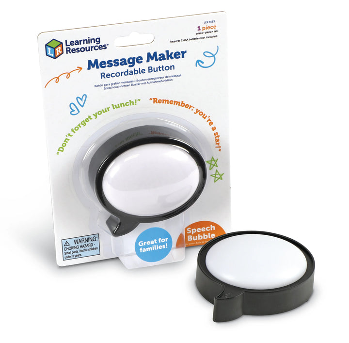 Message Maker Recordable Button- Speech Bubble