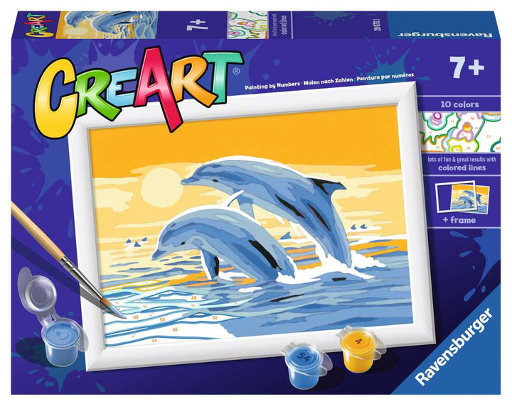 CreArt Paint by Number - Delightful Dolphins