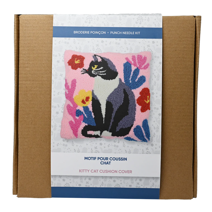 Punch Needle Cat Cushion Set
