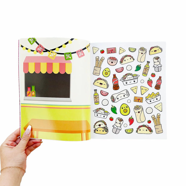 Pipstickers Draw Along Food Sticker Book