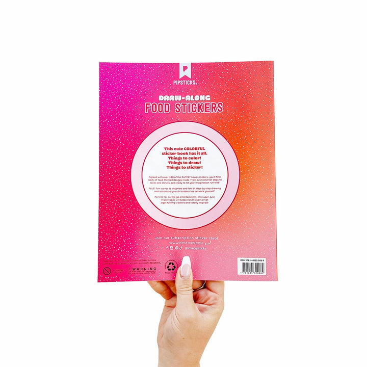 Pipstickers Draw Along Food Sticker Book