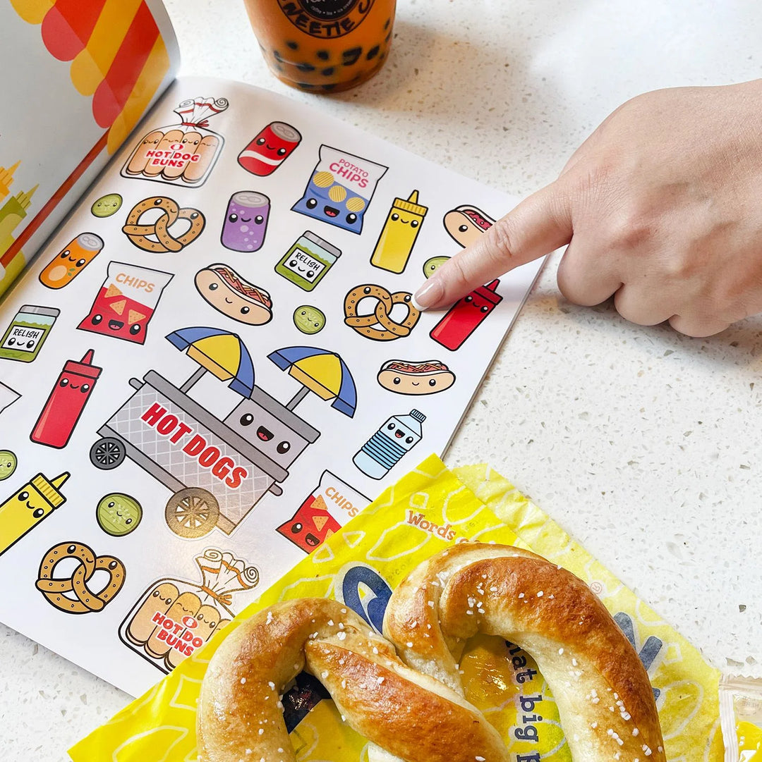 Pipstickers Draw Along Food Sticker Book