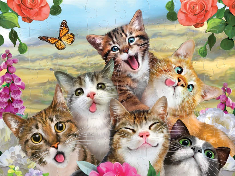 Dogs &amp; Cats 3D Lenticular 100 Piece 2-Sided Puzzle