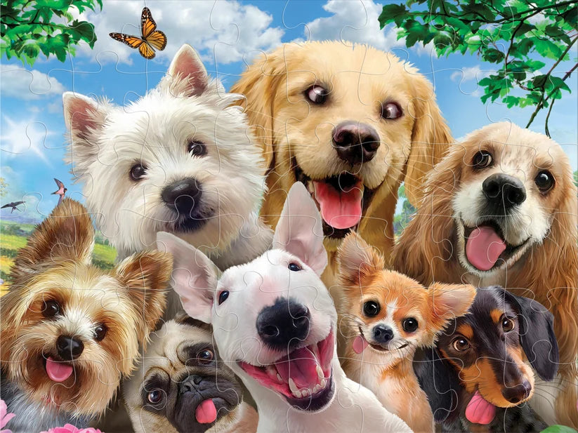 Dogs &amp; Cats 3D Lenticular 100 Piece 2-Sided Puzzle