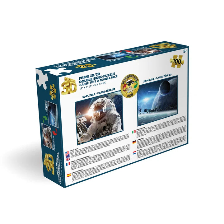 Space 3D Lenticular 100 Piece 2-Sided Puzzle