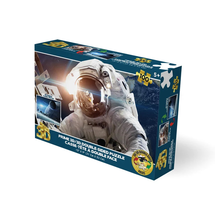 Space 3D Lenticular 100 Piece 2-Sided Puzzle