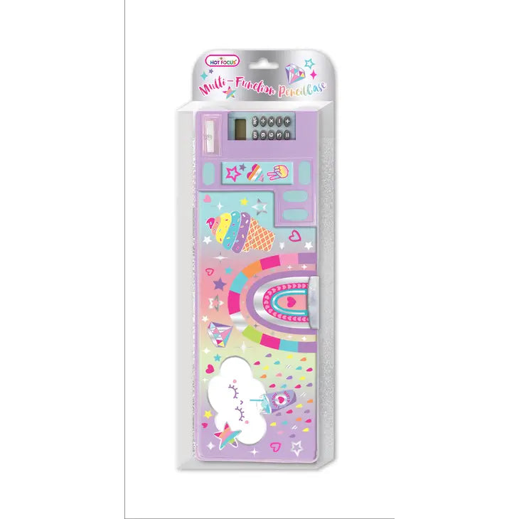Hot Focus Rainbow Multi-Function Pencil Case