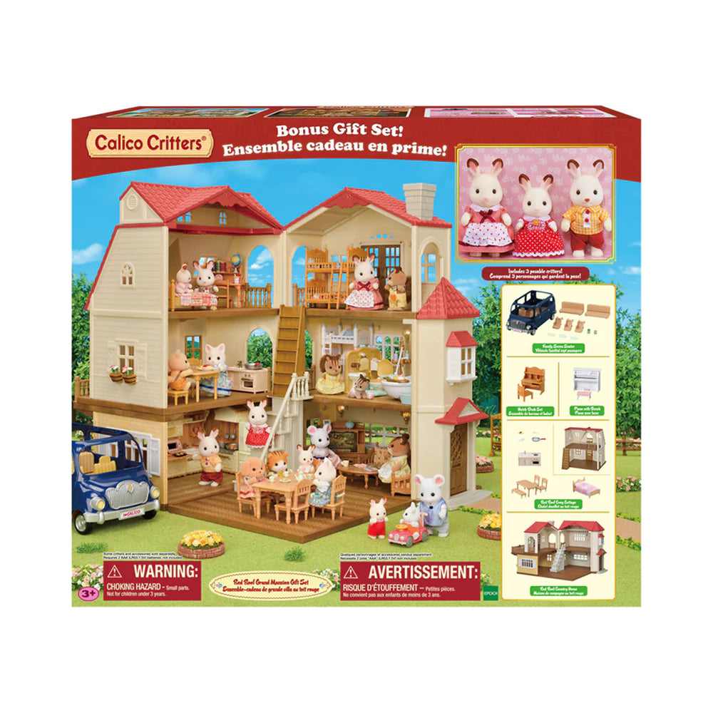 Calico Critters Red Roof Grand Mansion Gift Set