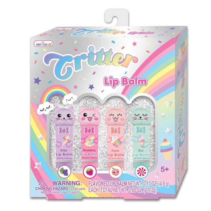 Hot Focus Critter Lip Balm Rainbow