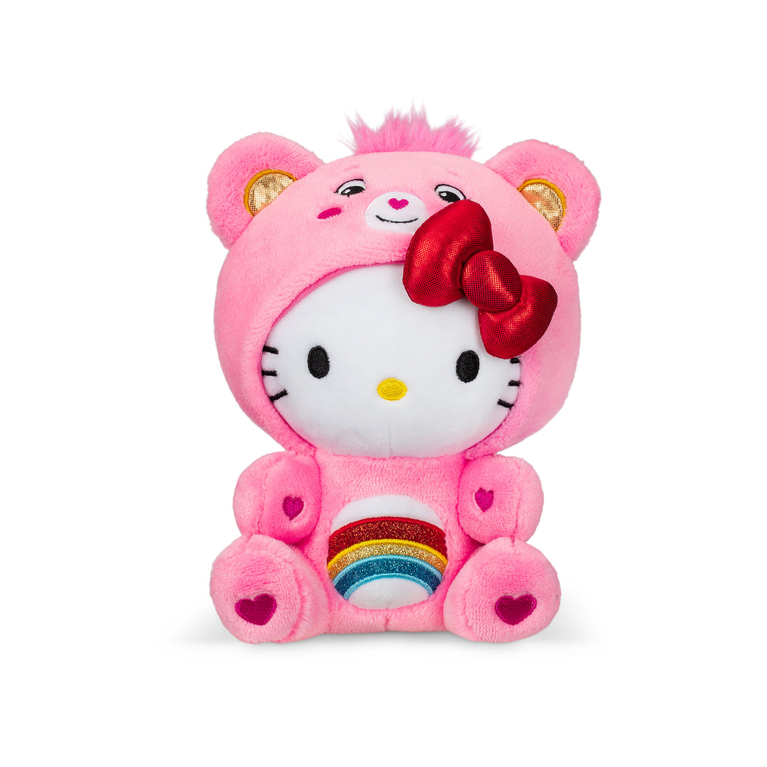 Care Bears Hello Kitty Fun Sized Plush - Hello Kitty as Cheer Bear