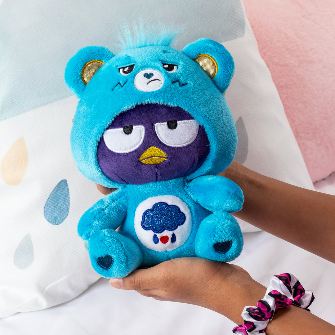 Care Bears Hello Kitty Fun Sized Plush - Badtz-Maru as Grumpy Bear