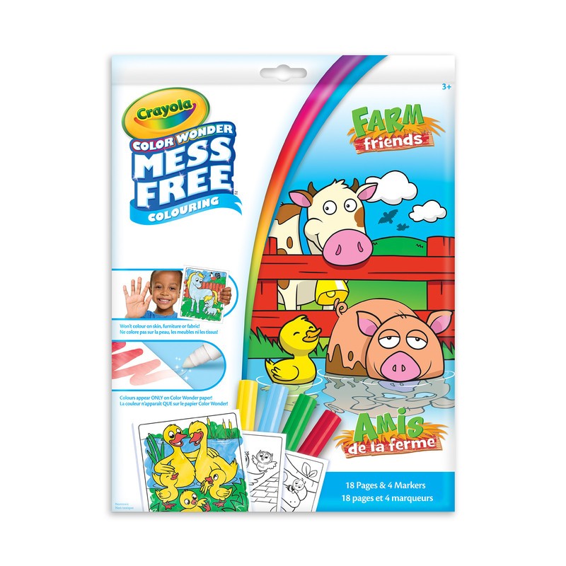 Colour Wonder Farm Friends Mess-Free Pages & Mini Markers