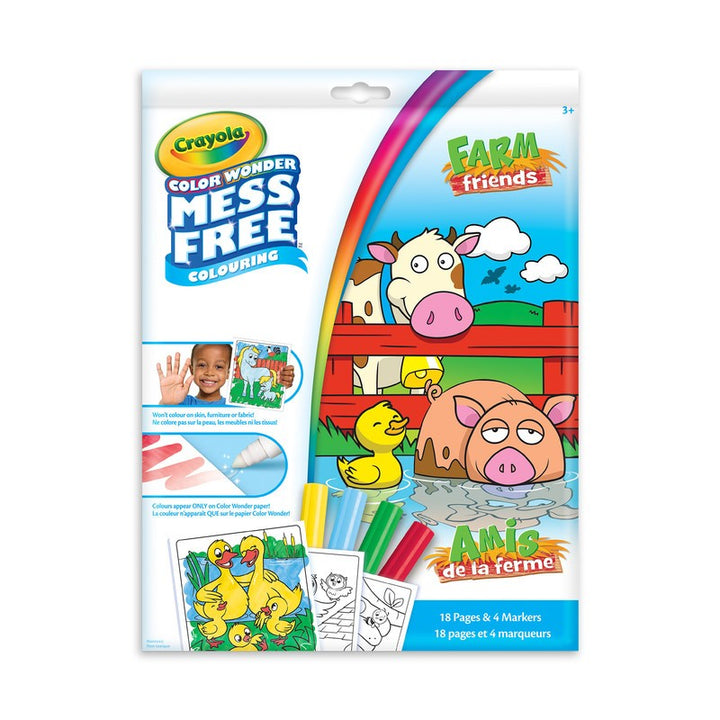 Colour Wonder Farm Friends Mess-Free Pages & Mini Markers