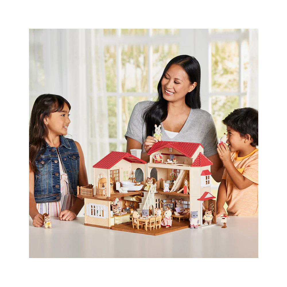 Calico Critters Red Roof Country Home- Secret Attic Playroom