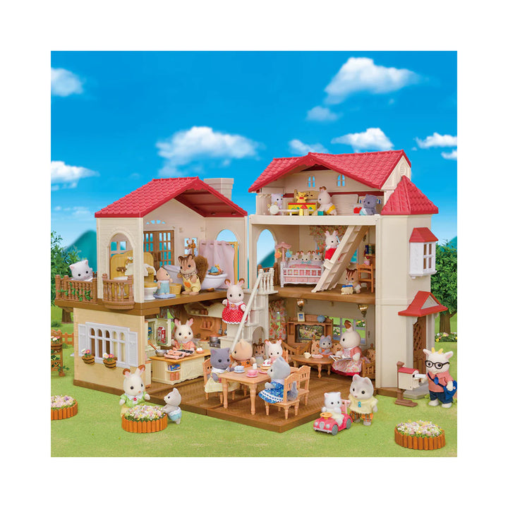 Calico Critters Red Roof Country Home- Secret Attic Playroom