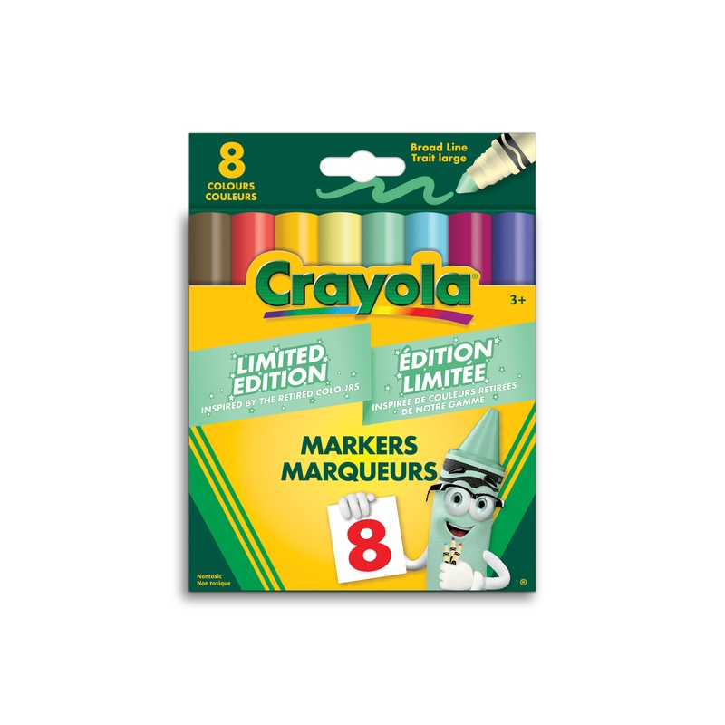 Crayola Limited Edition Retired Colours Markers 8pk