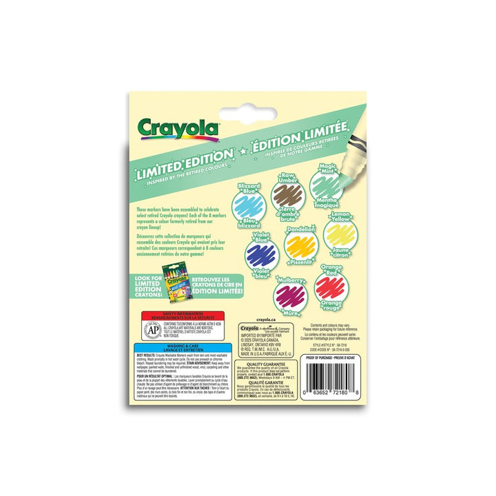Crayola Limited Edition Retired Colours Markers 8pk