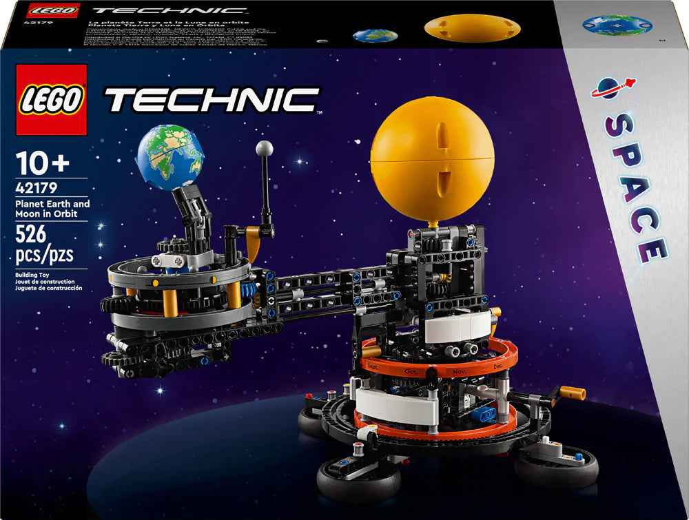 Lego Technic Planet Earth And Moon In Orbit