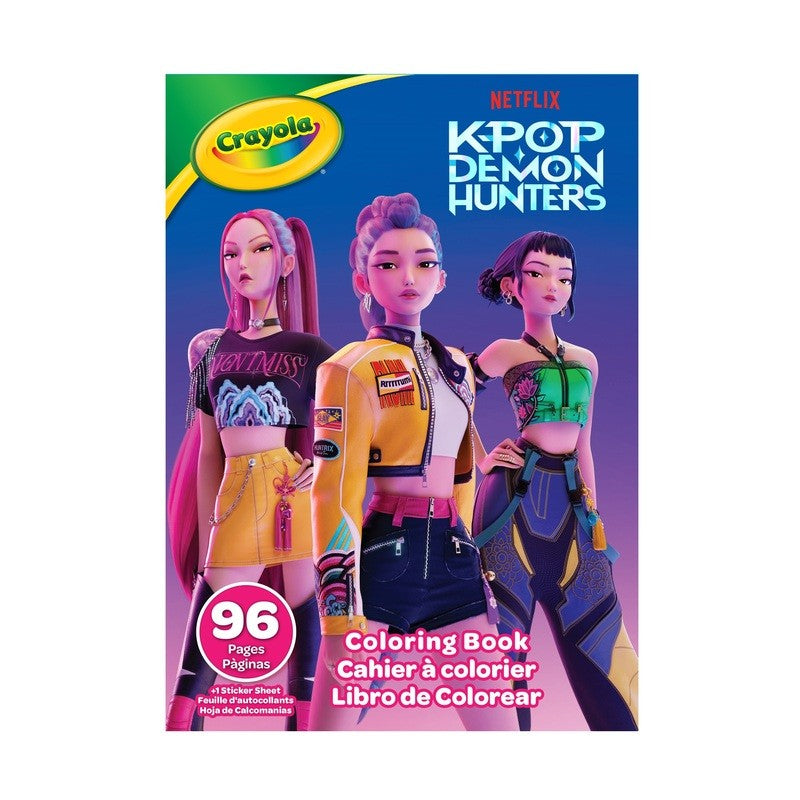 Crayola K-POP Demon Hunters 96 Page Colouring Book