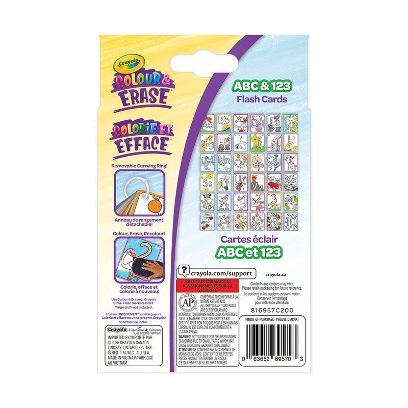 Crayola Colour &amp; Erase 2 Sided Flash Cards