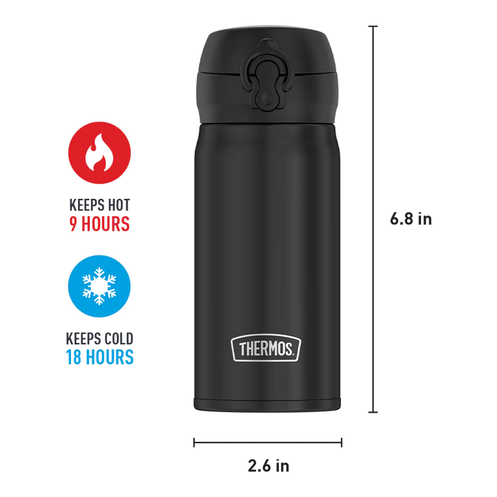 Thermos 12oz Stainless Steel Direct Drink Bottle - Black