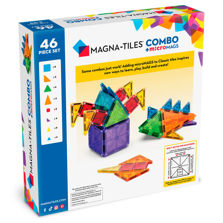 Magna-Tiles MicroMAGS 46 Piece Combo Set