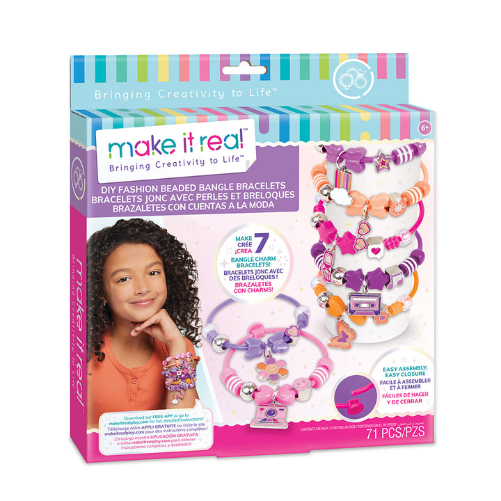 Make it Real Beaded Bangle Bracelets Kit