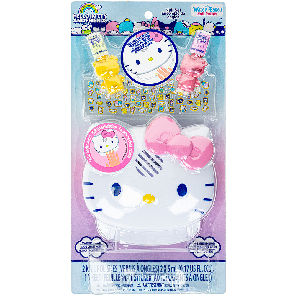 Hello Kitty 2 Pack Nail Polish Kit With Dryer