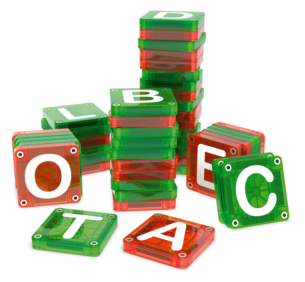 Magna-Tiles MicroMAGS Learn Letters
