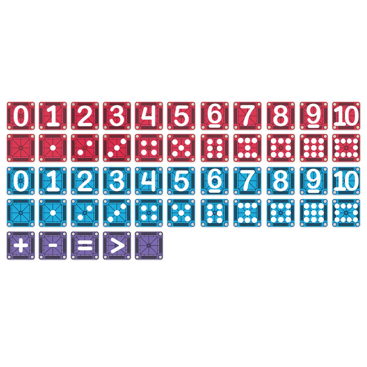 Magna-Tiles MicroMAGS Learn Numbers