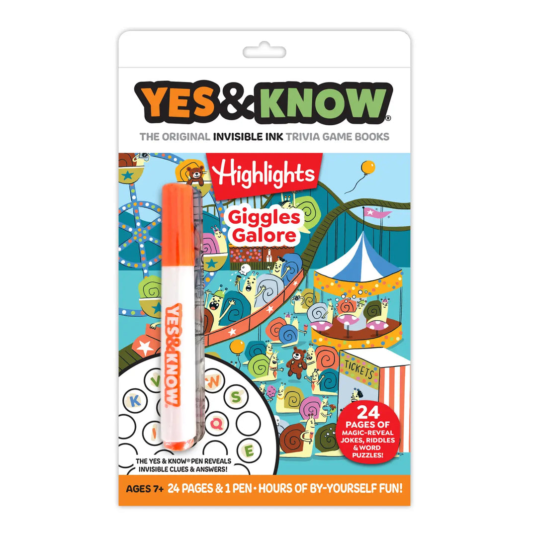The Original Yes &amp; Know® Giggles Galore Invisible Ink Book