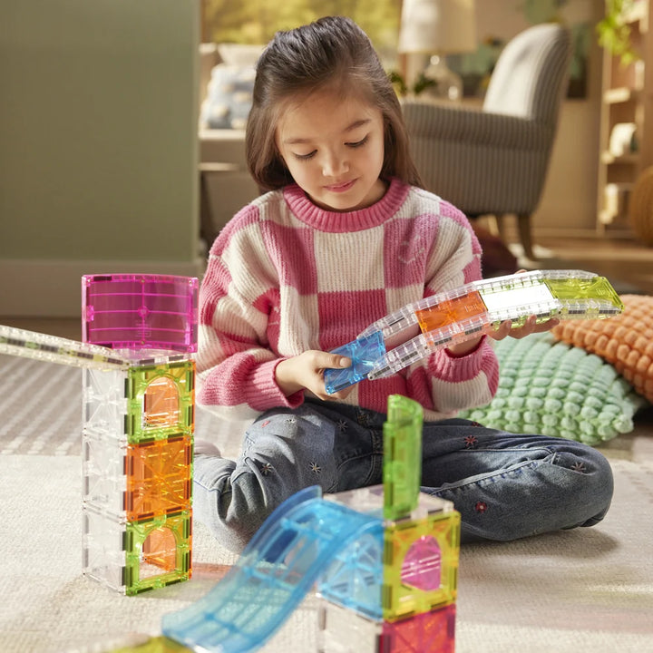 Magna-Tiles Rail Racers™ Max 80-Piece Set