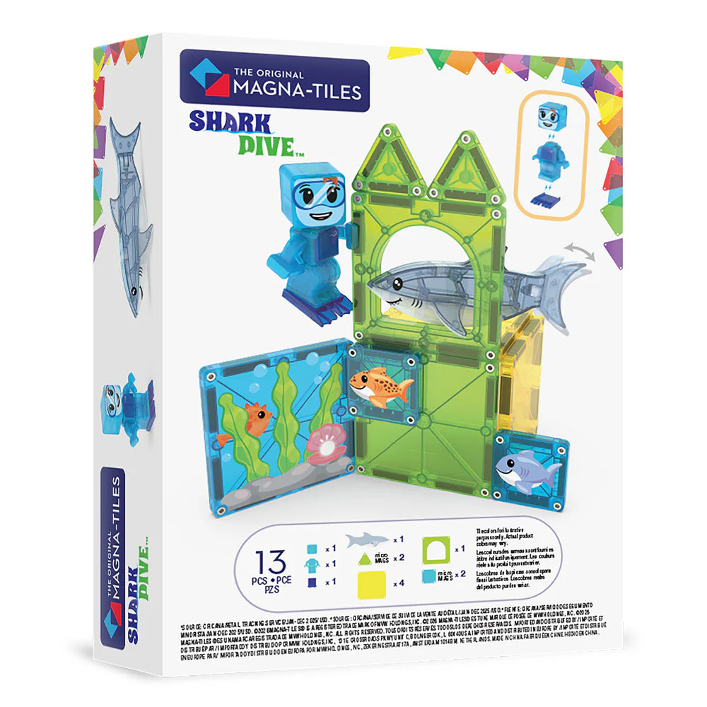 Magna-Tiles Shark Dive 13 Pc Set