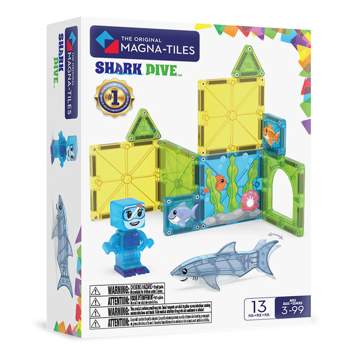 Magna-Tiles Shark Dive 13 Pc Set