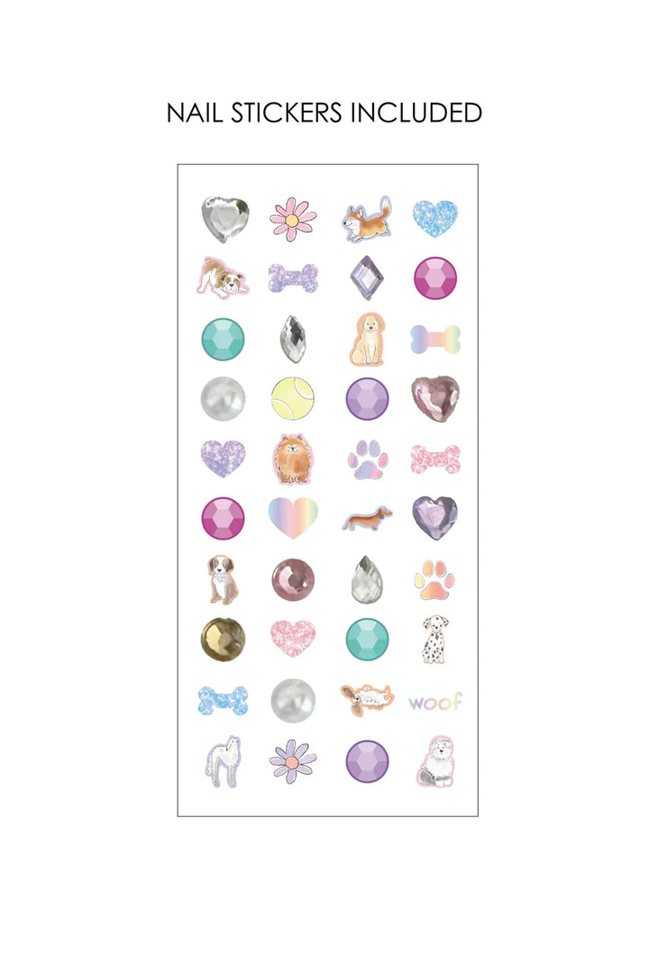 Paw-Some Puppy Nail Polish Set With Nail Stickers