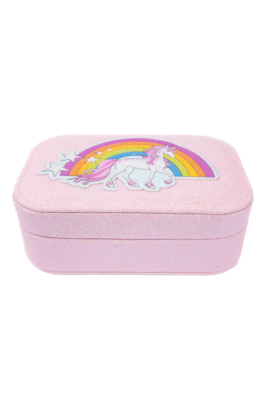 Pretty Precious Pink Glitter Unicorn Jewelry Box