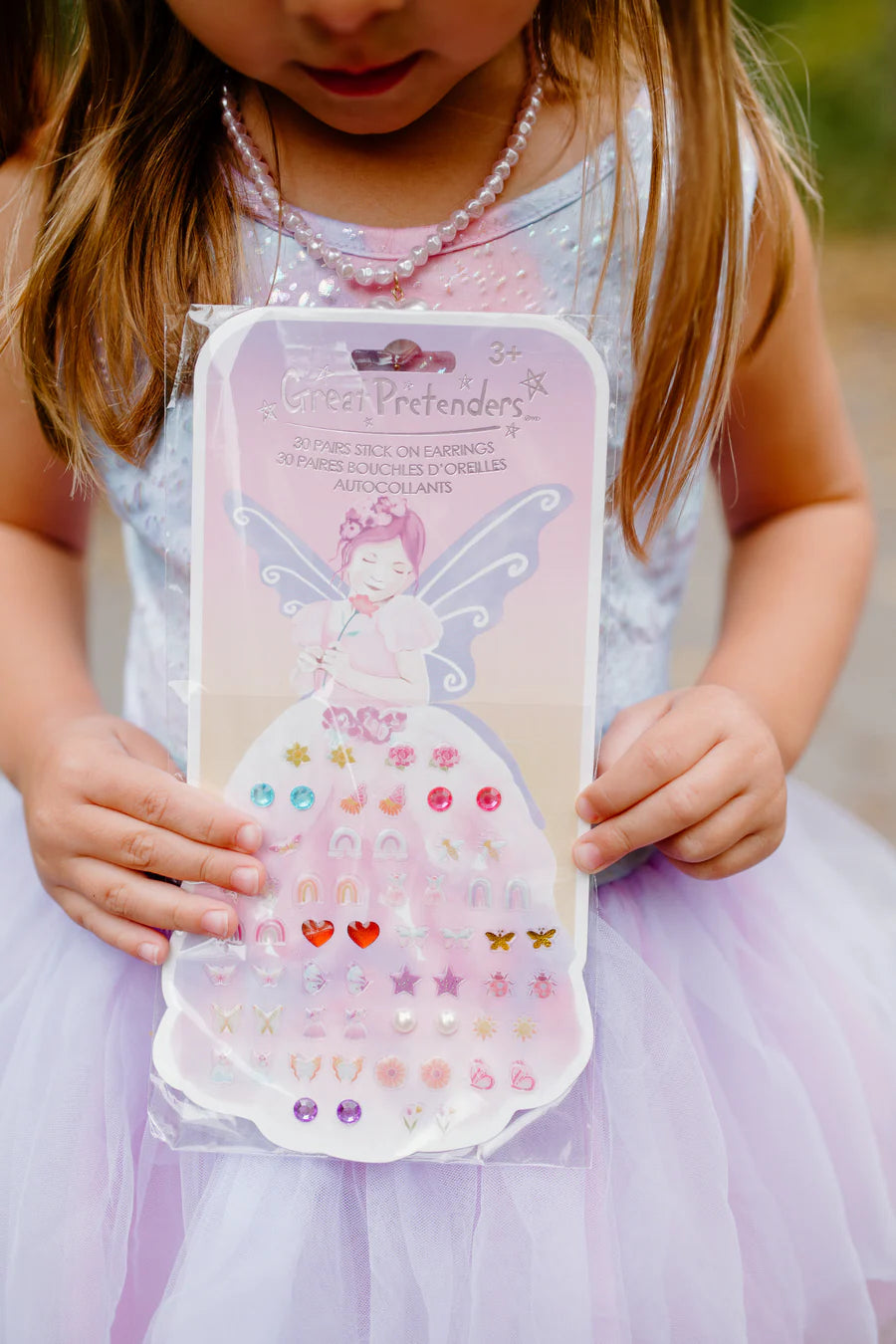 Butterfly Fairy Sticker Earrings, 30 Pairs